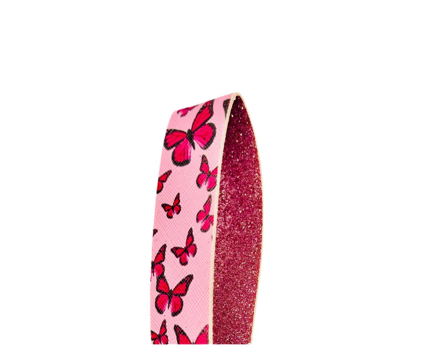 Pink Butterfly Wings Safety Keychain