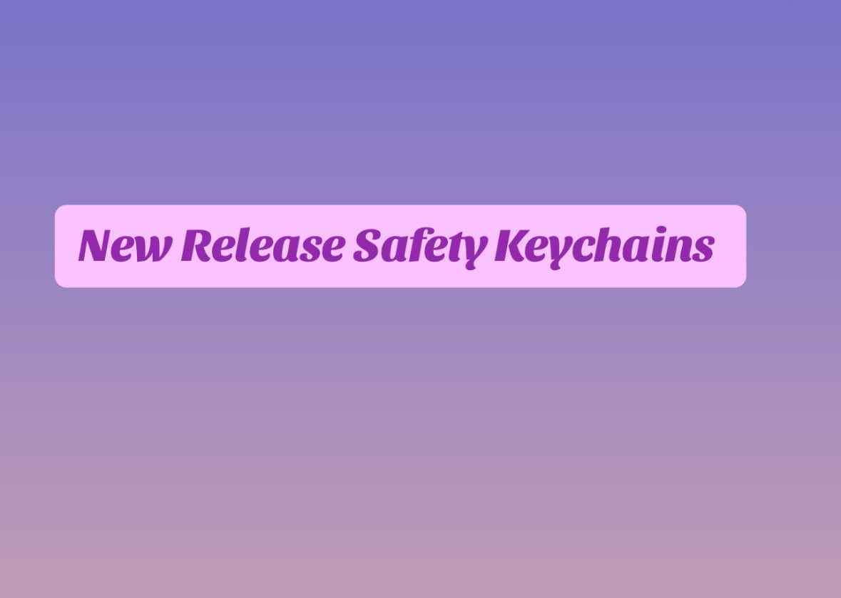 New Release Safety Keychains Collection - Macrame Collection, Glitter Ring Collection,Bandanna Collection, Cow Girl Collection and Camouflage Collection