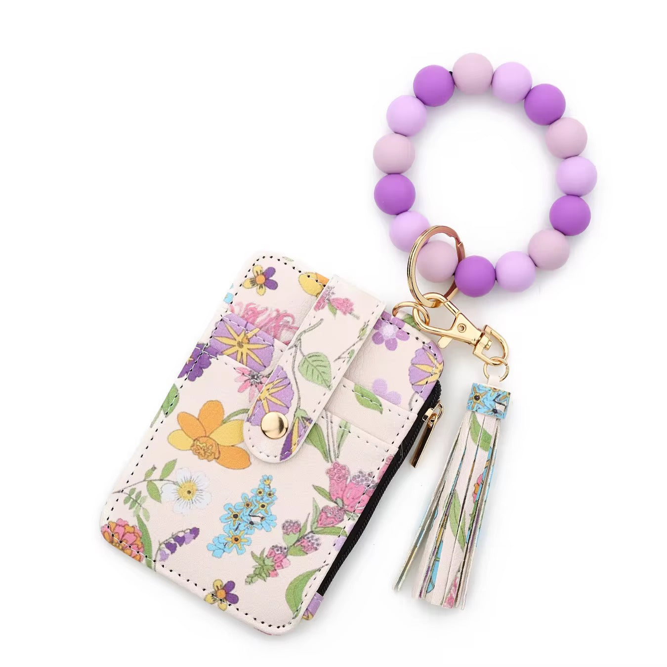 Lilac/Teal Flower Wallet Set