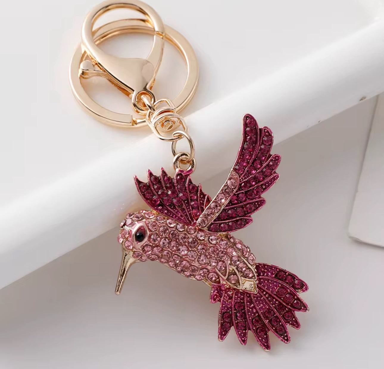 Wholesale 3D Bling Hummingbird Charms