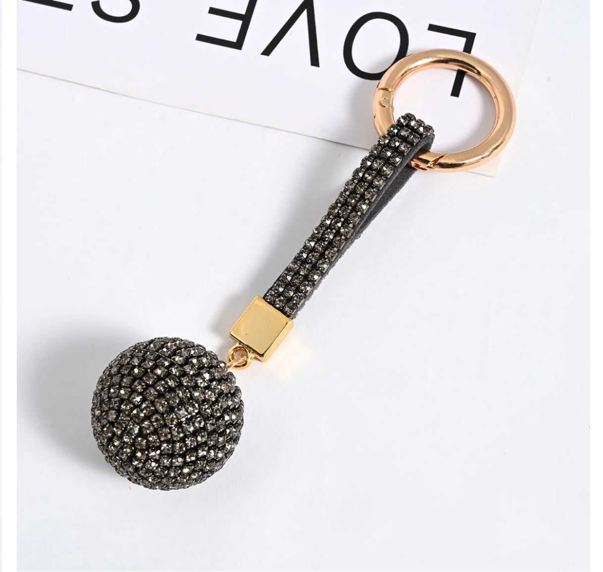 Wholesale 3D Disco Ball Keychain Charms