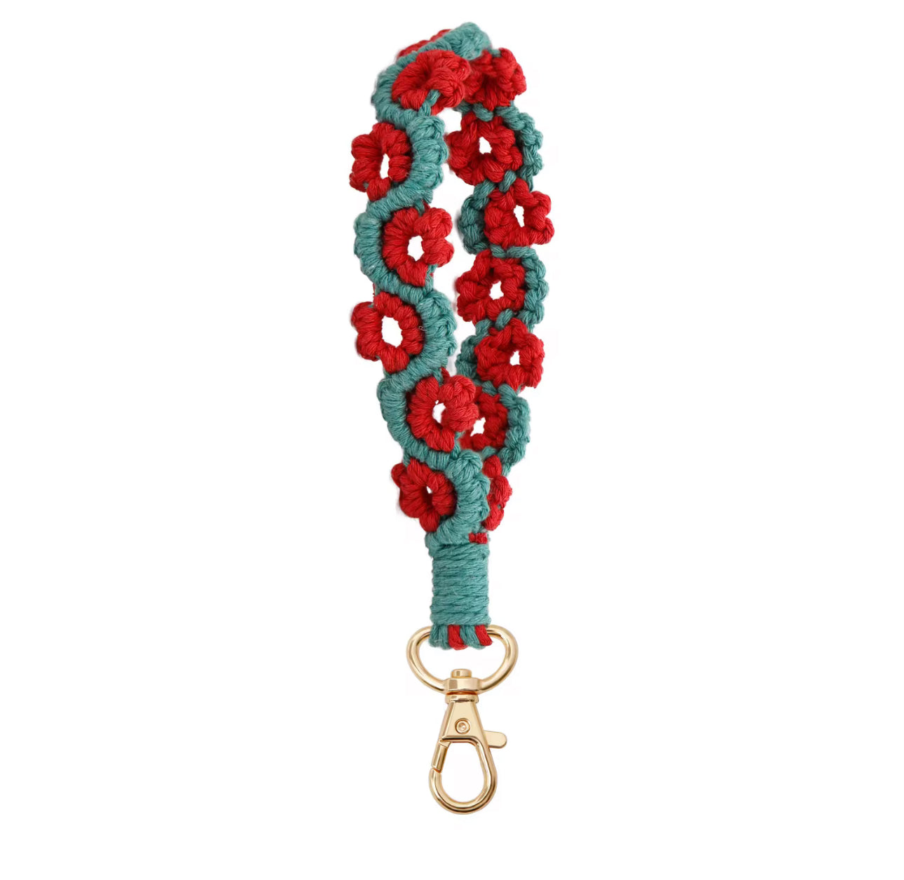 Wristlet Keychains (Daisy Flower Macrame)