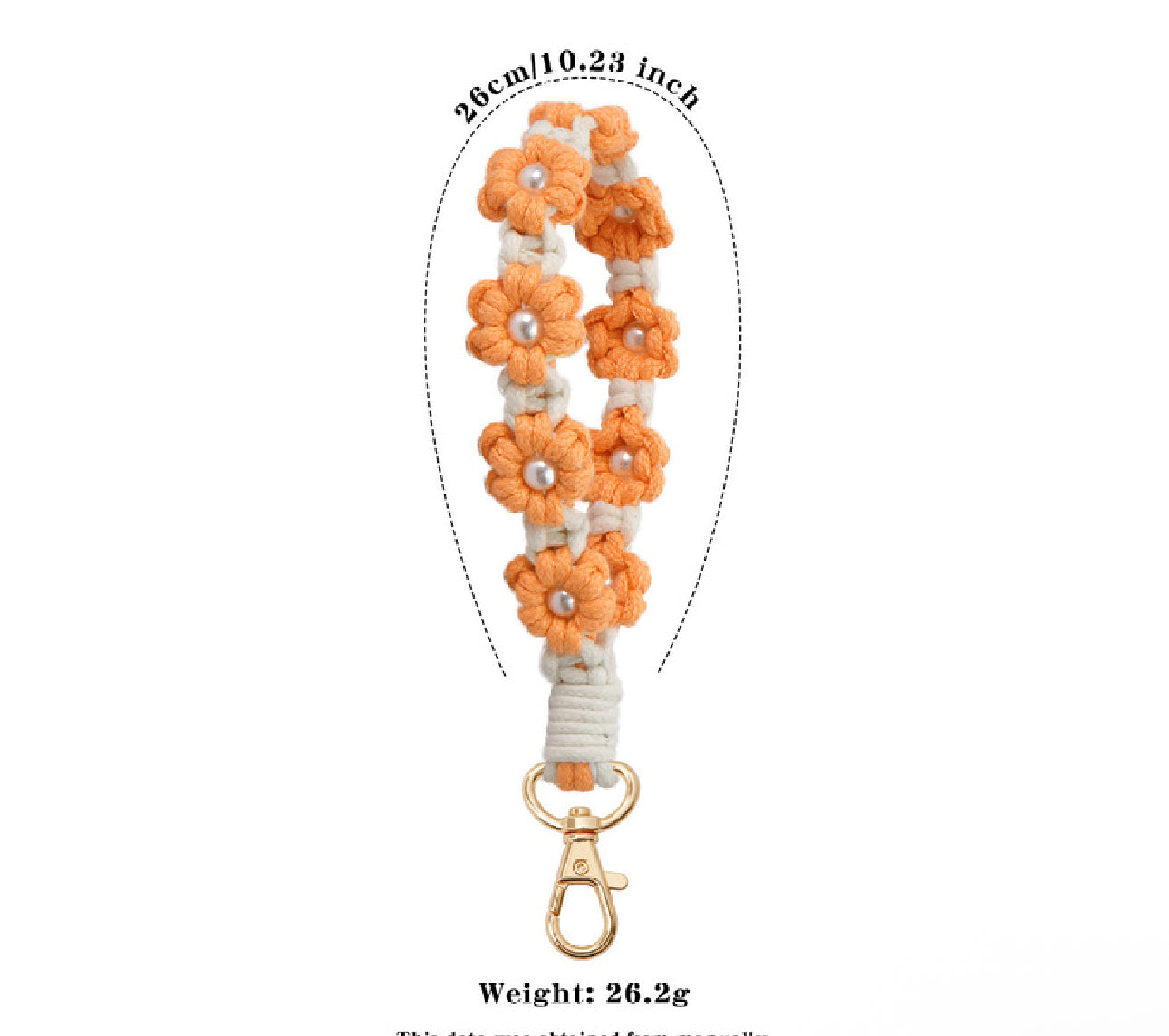 Wristlet Keychains (Daisy Flower Macrame)