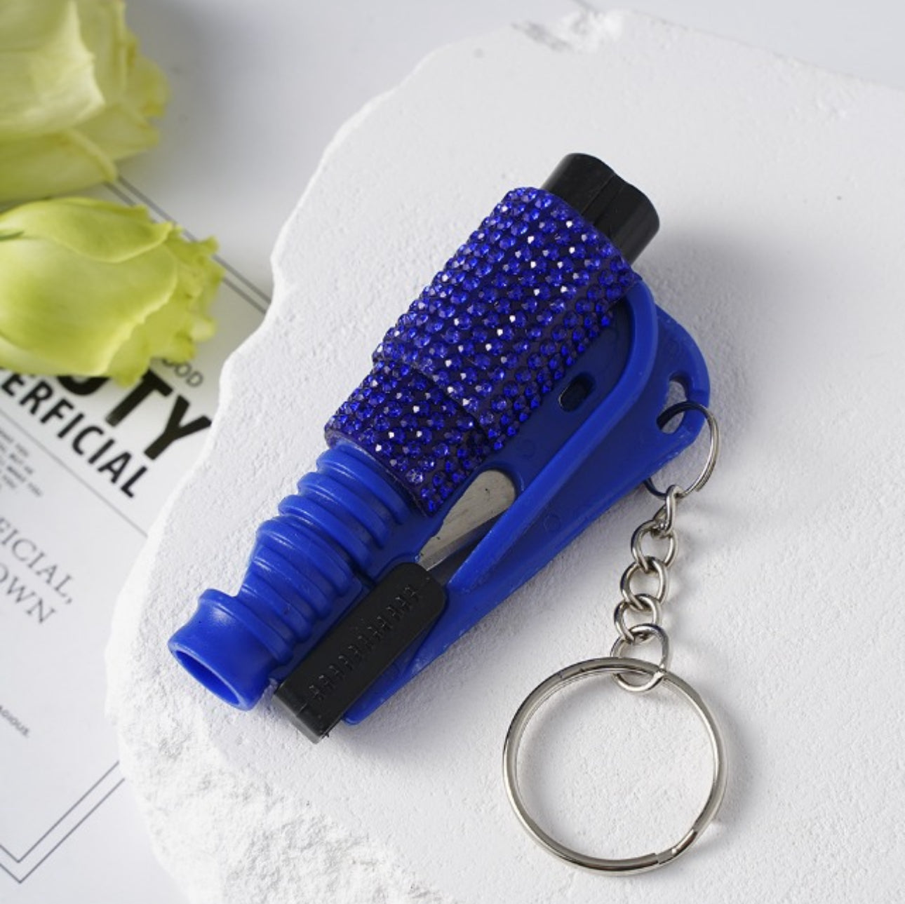 WHOLESALE 3 In 1 BLING SEATBELT CUTTER/WINDOW BREAKER/WHISTLE