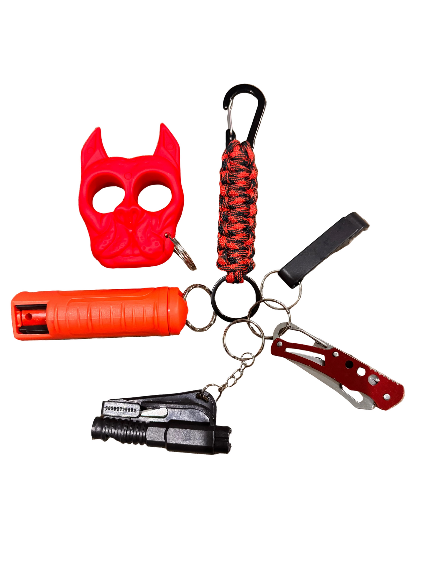 (Thomas) Men Safety Keychains (Red/Black)