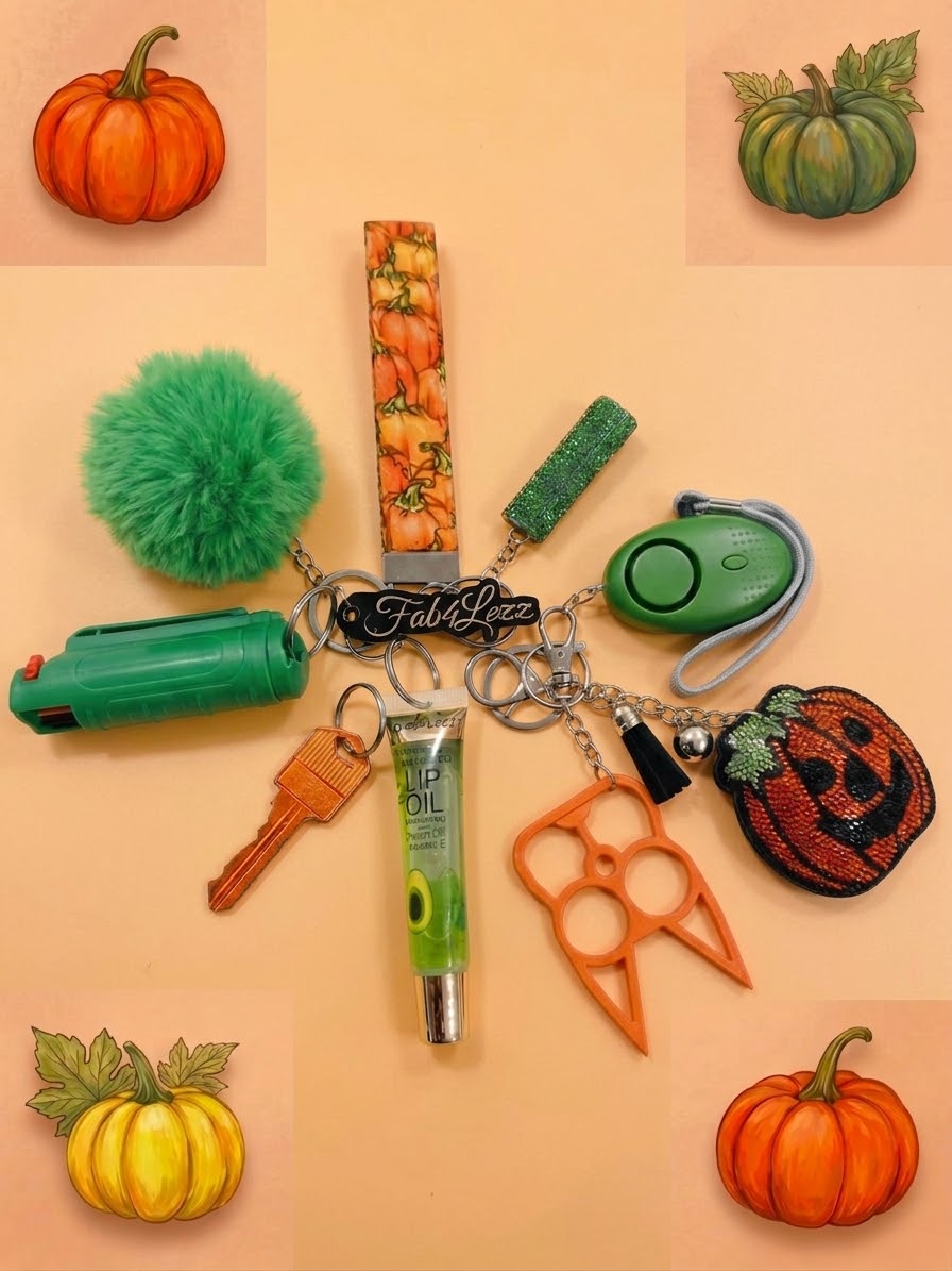 Pumpkin Patch Safety Keychain