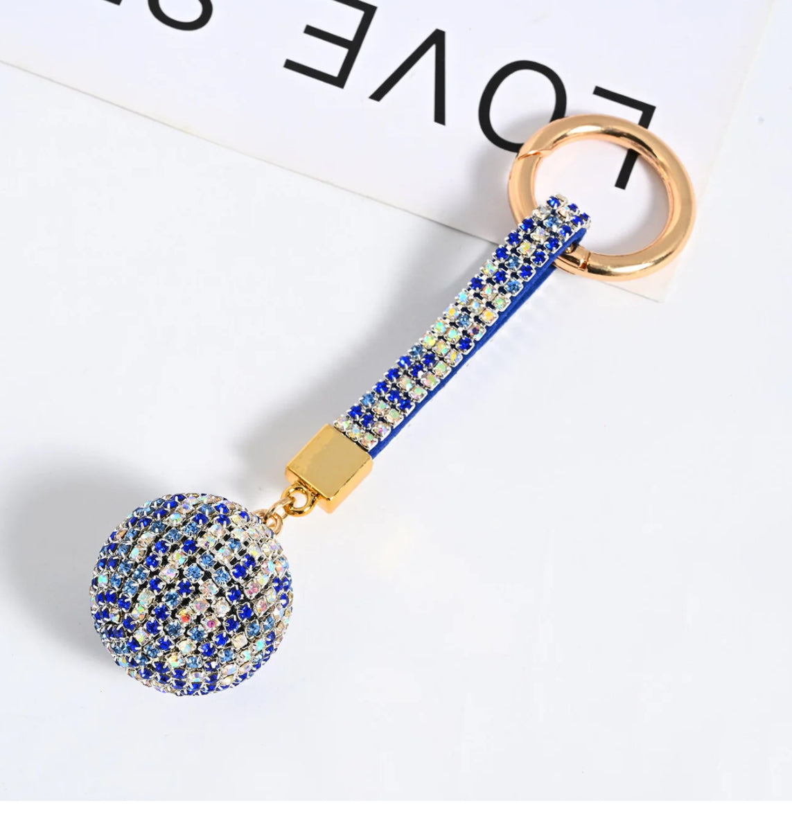 Wholesale 3D Disco Ball Keychain Charms