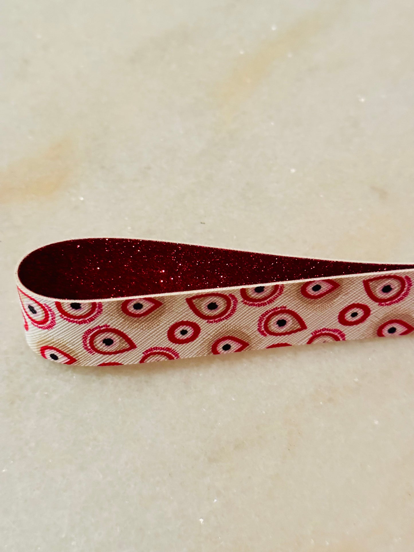 Red Evil Eye Self Defense Keychain