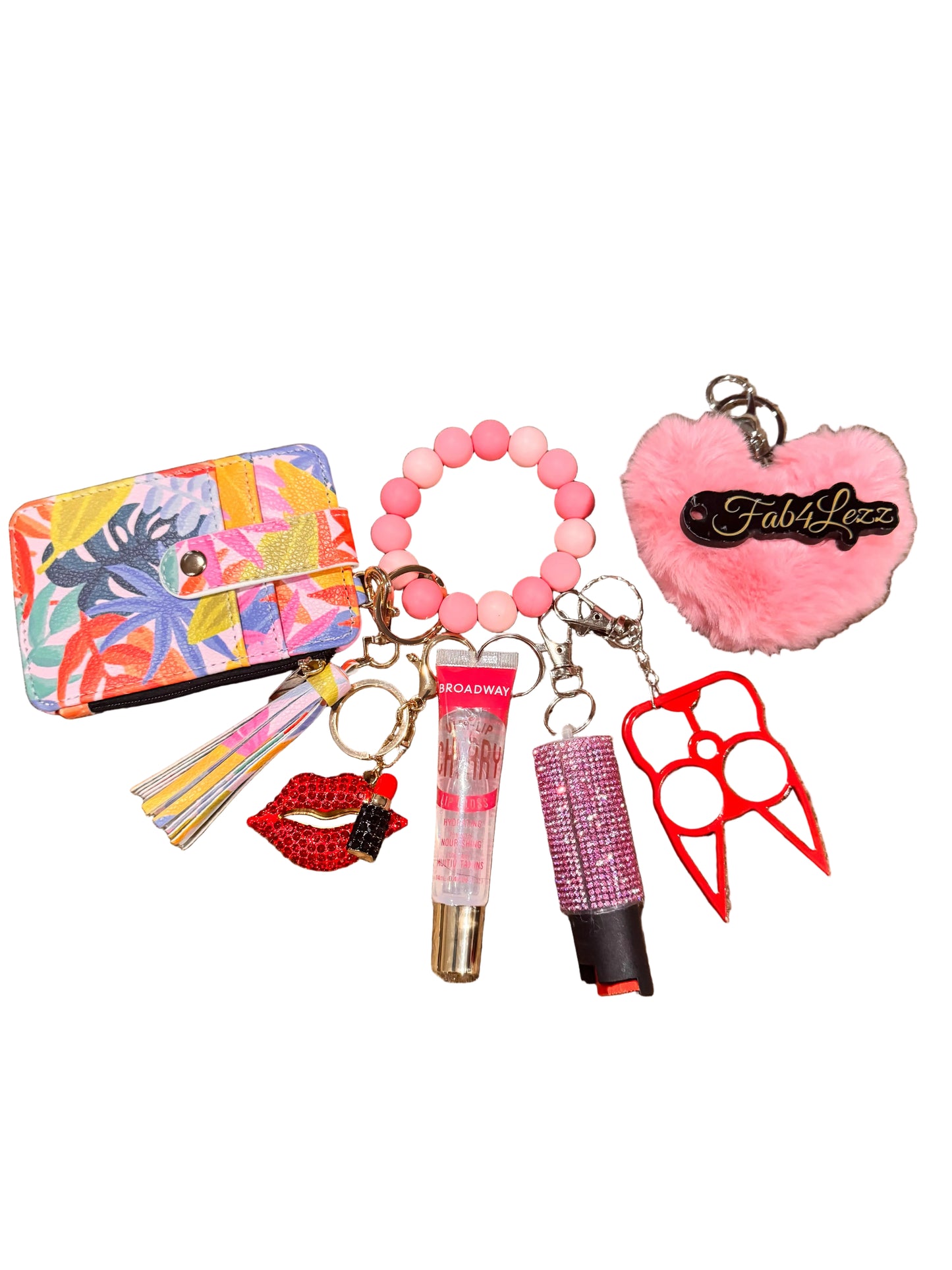 Tropical Pink/Red Wallet Set