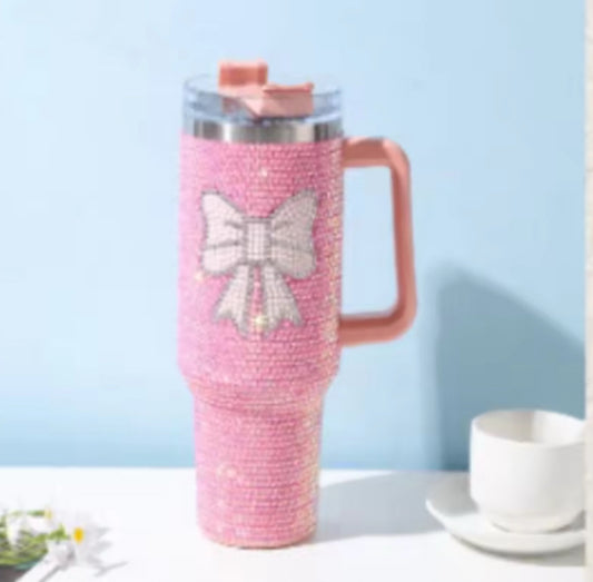 20 0z & 40 oz Bling Tumblers With Straw