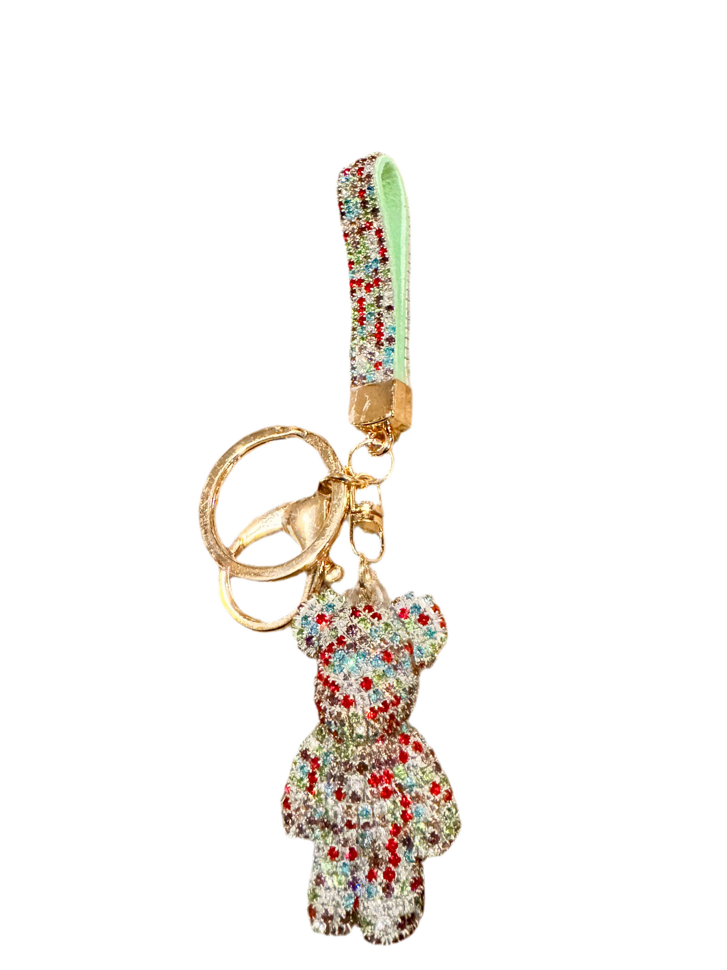 Wholesale 3D Bling Bear Keychain Charms