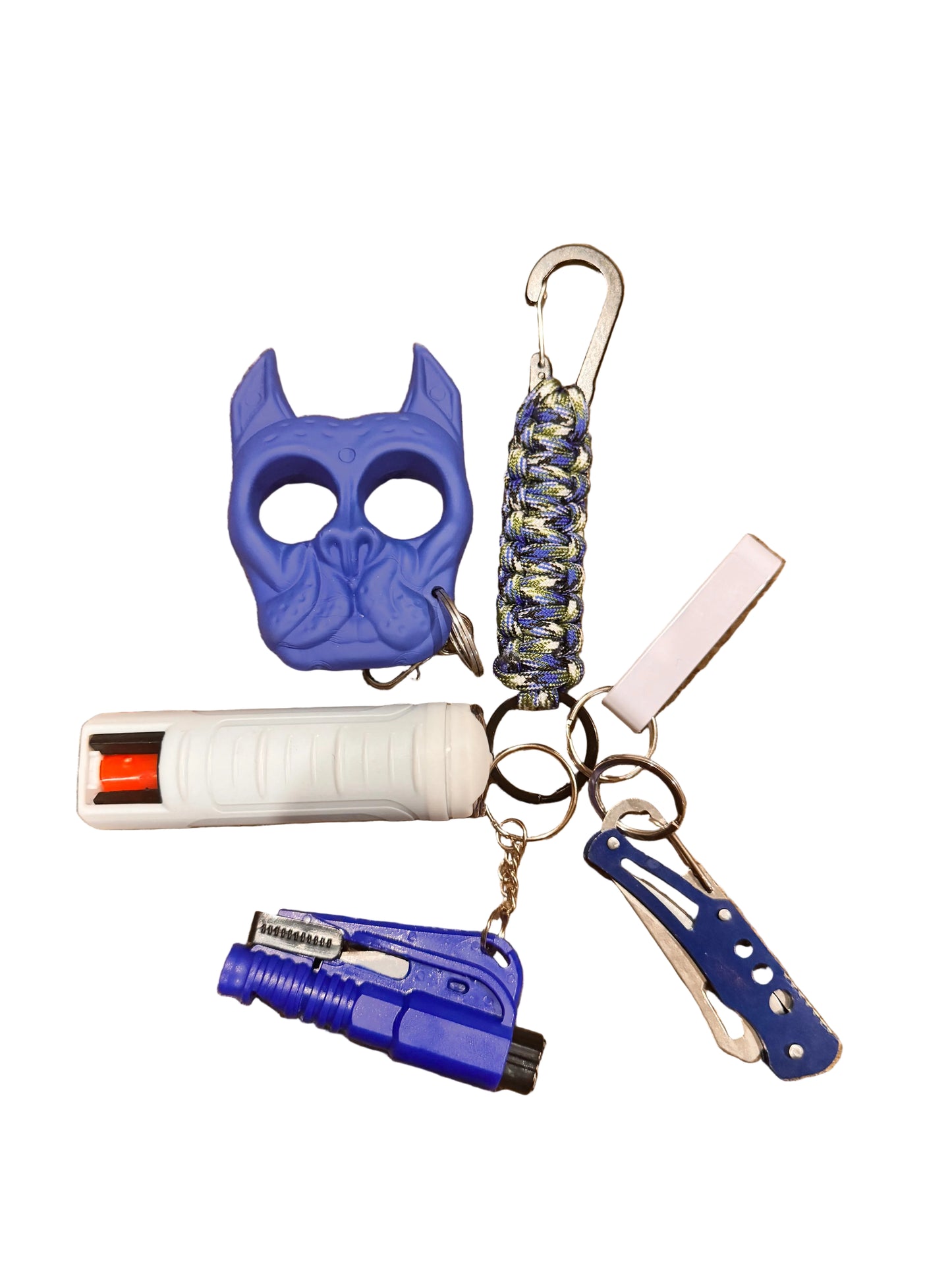 (Jason) Men Safety Keychains (Royal Blue/White)