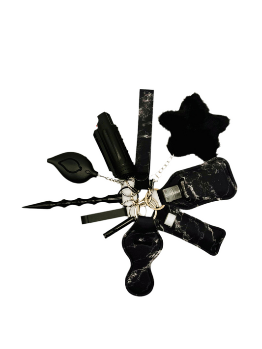 Black Lighting Safety Keychain