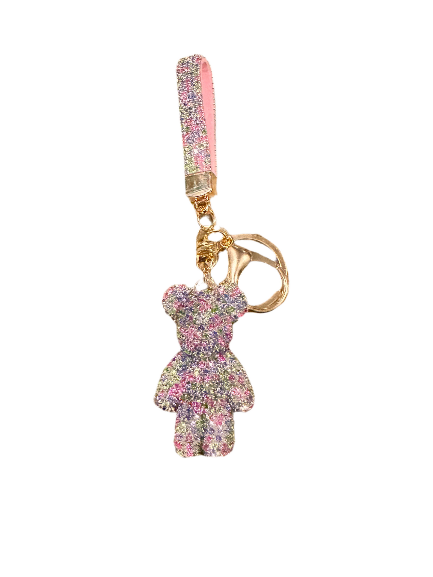 Wholesale 3D Bling Bear Keychain Charms