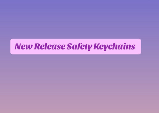 New Release Safety Keychains Collection - Macrame Collection, Glitter Ring Collection,Bandanna Collection, Cow Girl Collection and Camouflage Collection