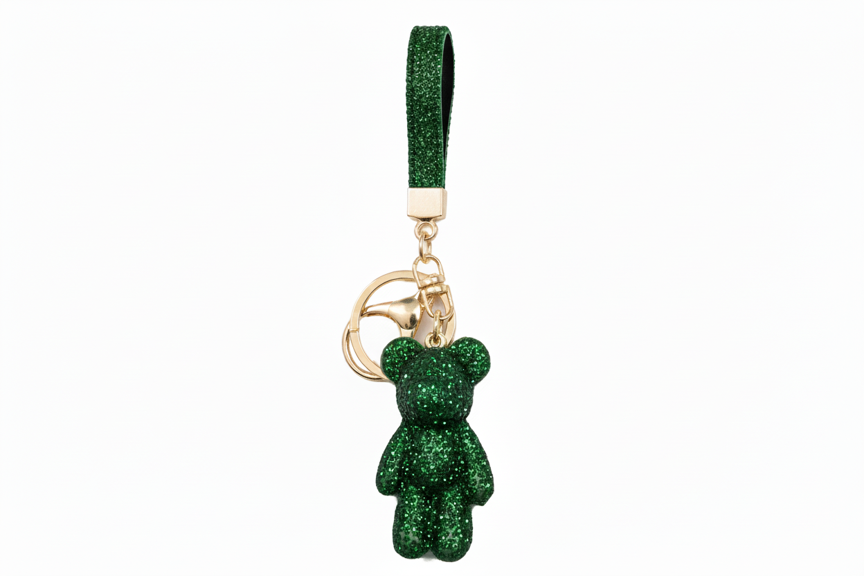 Wholesale 3D Bling Bear Keychain Charms