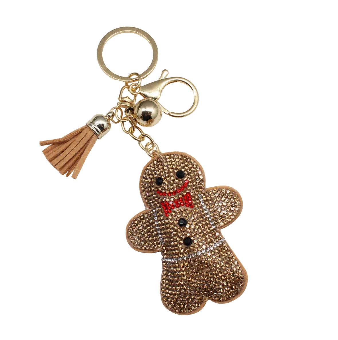 Gingerbread Man Keychain Charms
