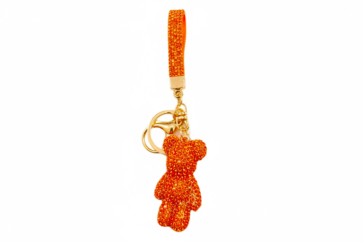 Wholesale 3D Bling Bear Keychain Charms