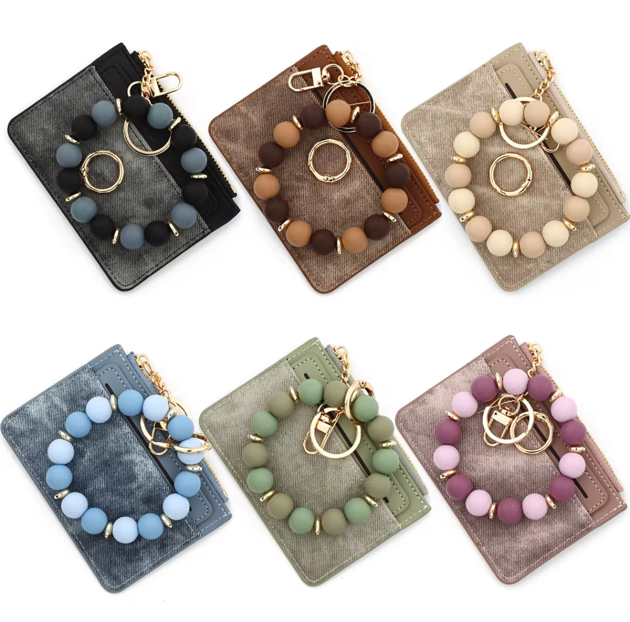 $13-$15 Zipper Beaded/Bangle Wallets Only