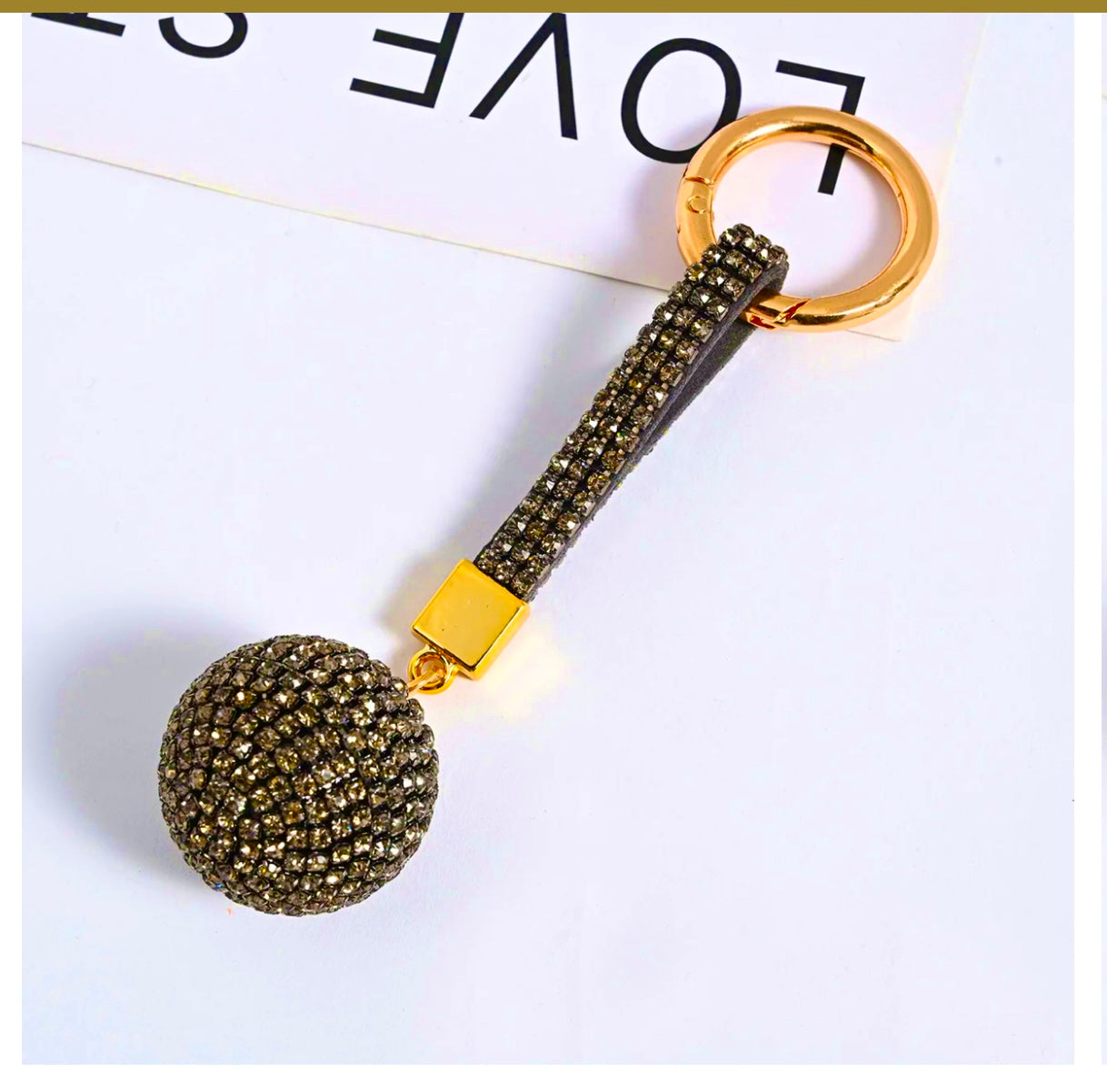 Wholesale 3D Disco Ball Keychain Charms