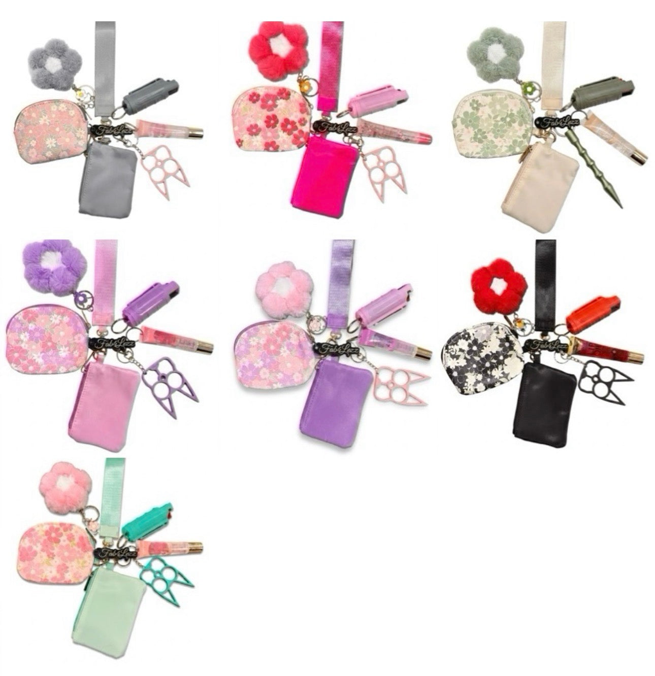 Daisy Cream Pouch Wallet Set