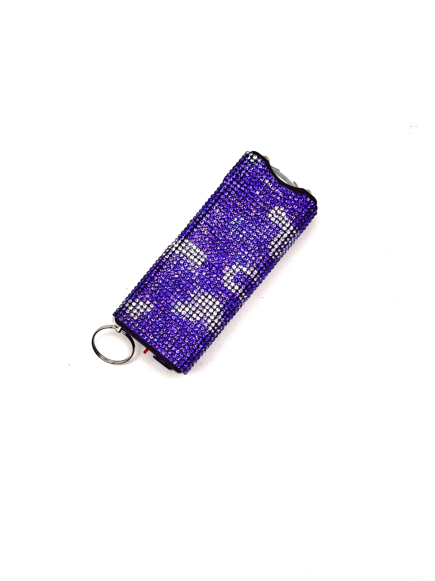 Purple Storm Bling Safety Keychain