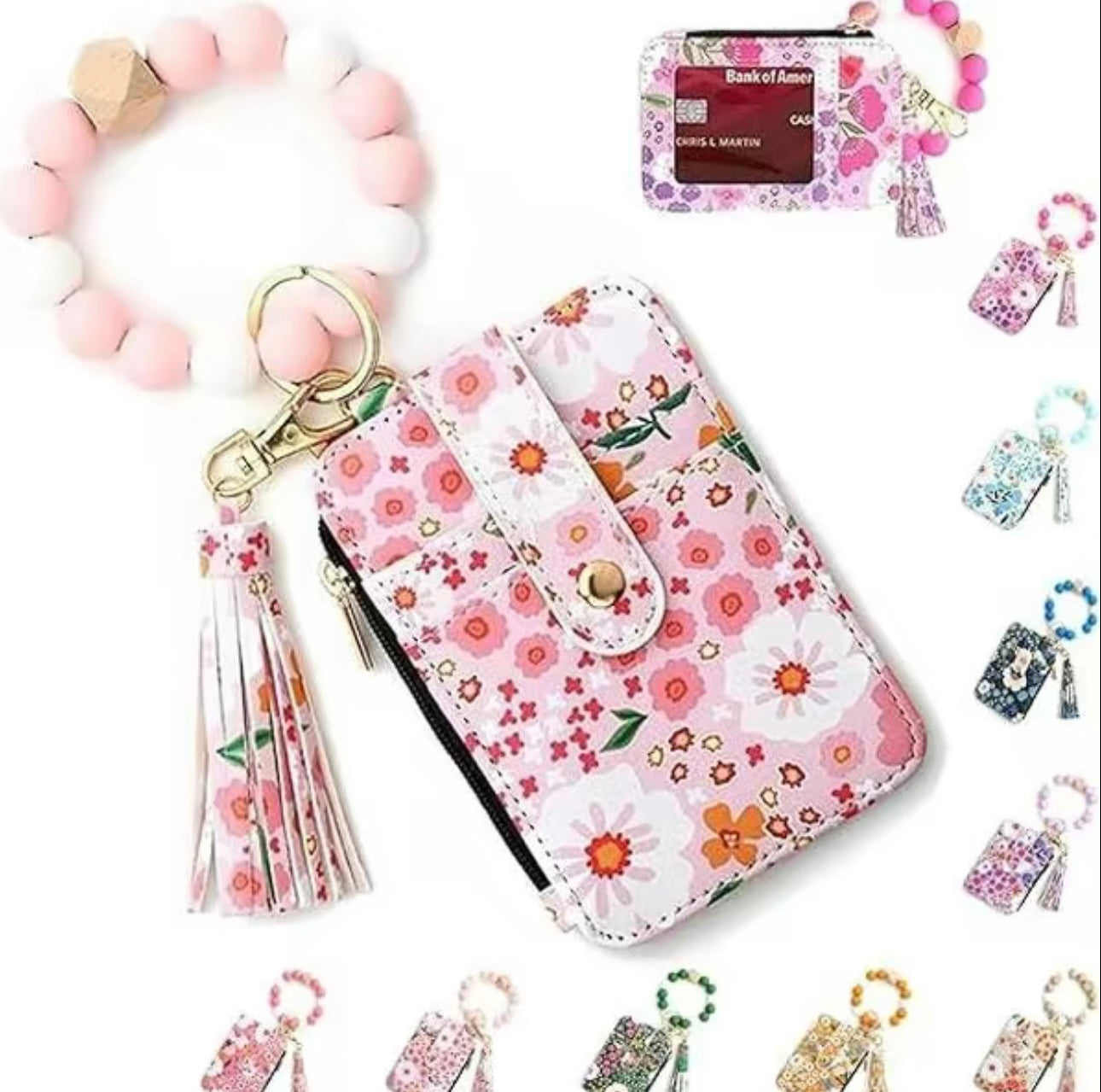 $13-$15 Zipper Beaded/Bangle Wallets Only