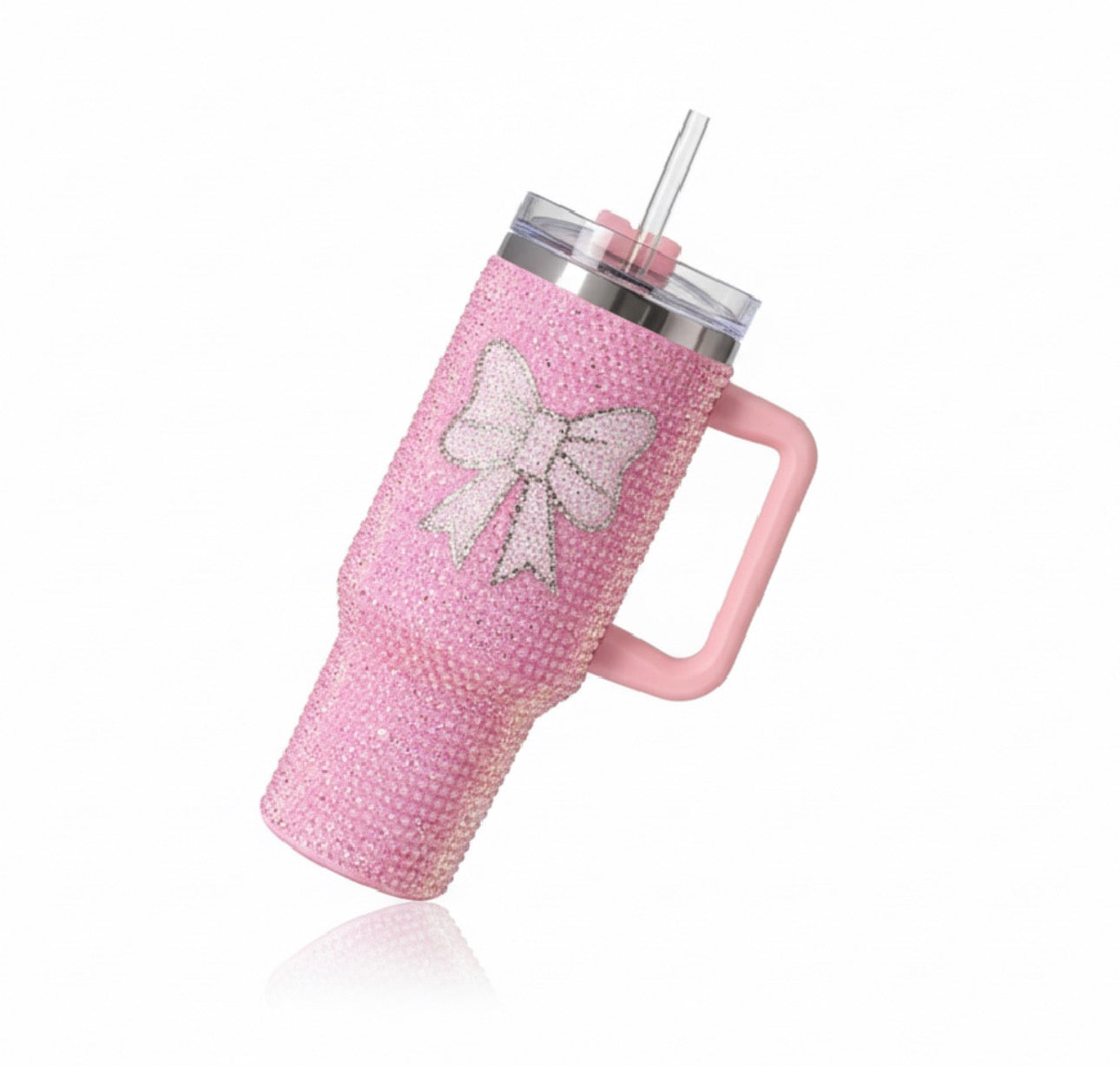 40 oz Bling Tumblers With Straw