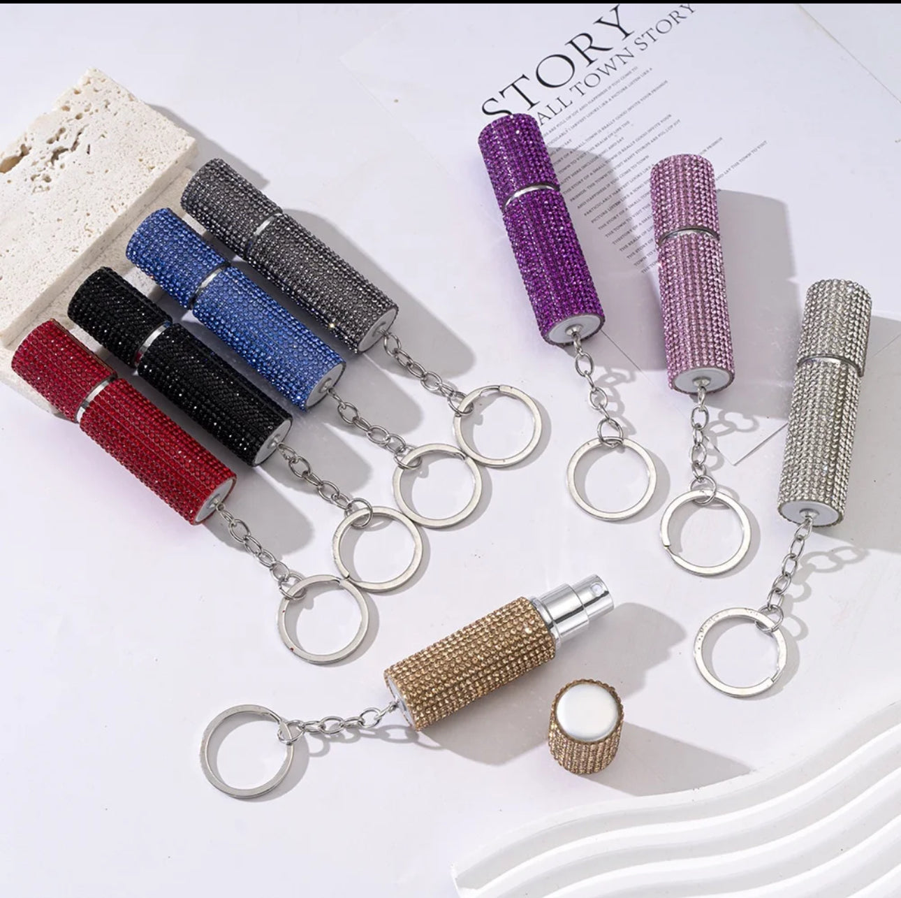 Wholesale Bling Perfume Spray Bottle/Lens Cleanser Spray