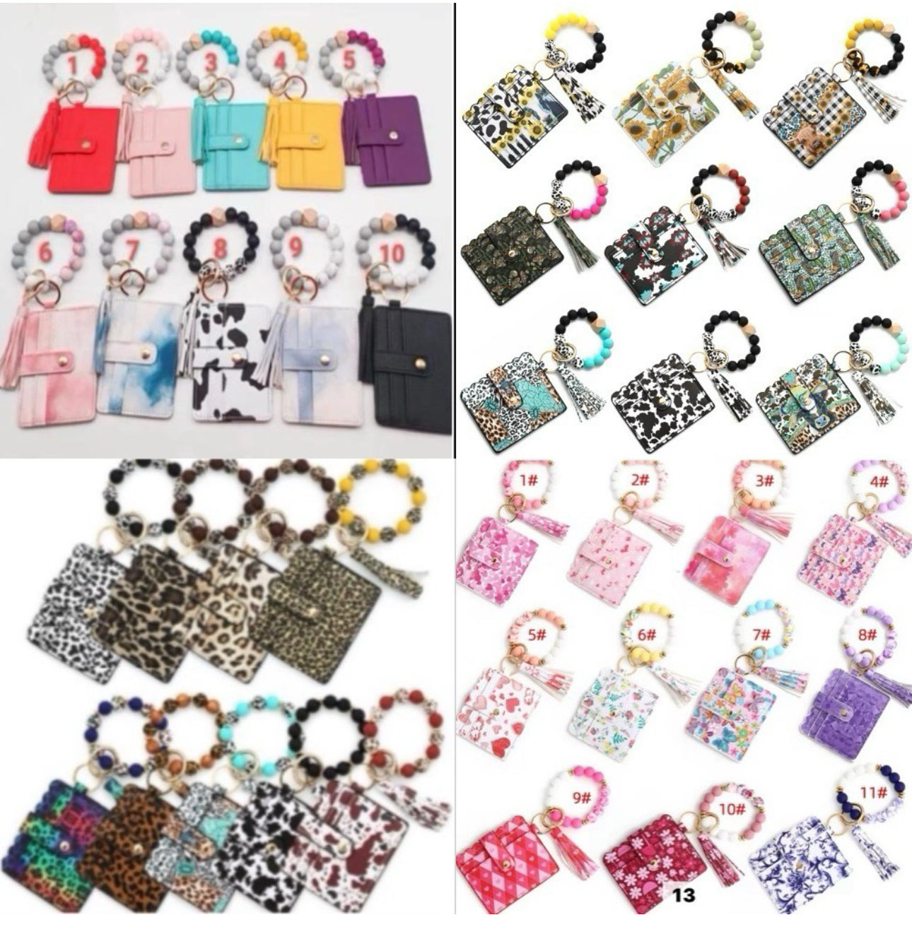 $13-$15 Zipper Beaded/Bangle Wallets Only