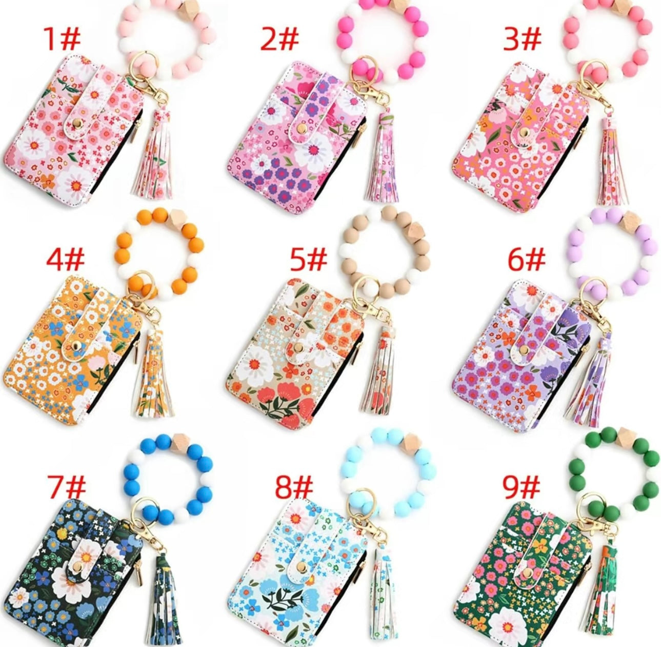 $13-$15 Zipper Beaded/Bangle Wallets Only