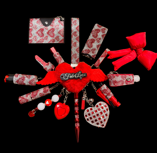 Red Heart Safety Keychain