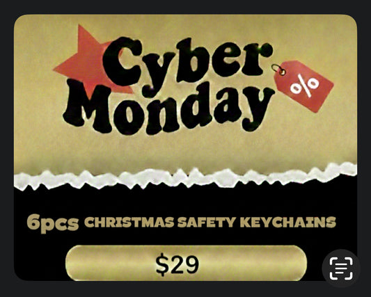 Cyber Monday Christmas $29 6pcs Safety Keychains