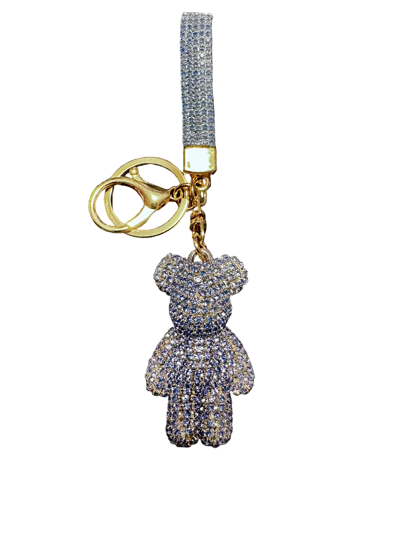 Wholesale 3D Bling Bear Keychain Charms