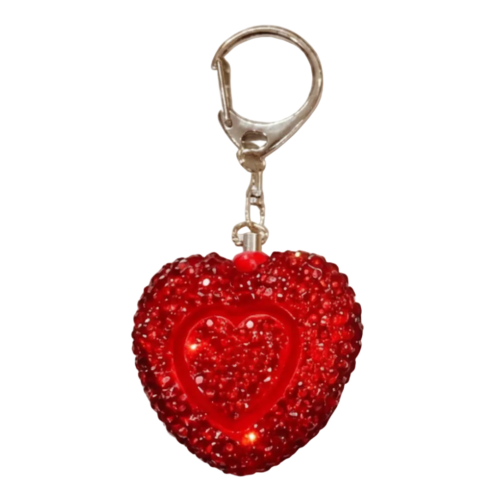 WHOLESALE BLING ALARM/FLASHLIGHT (Bling Heart )