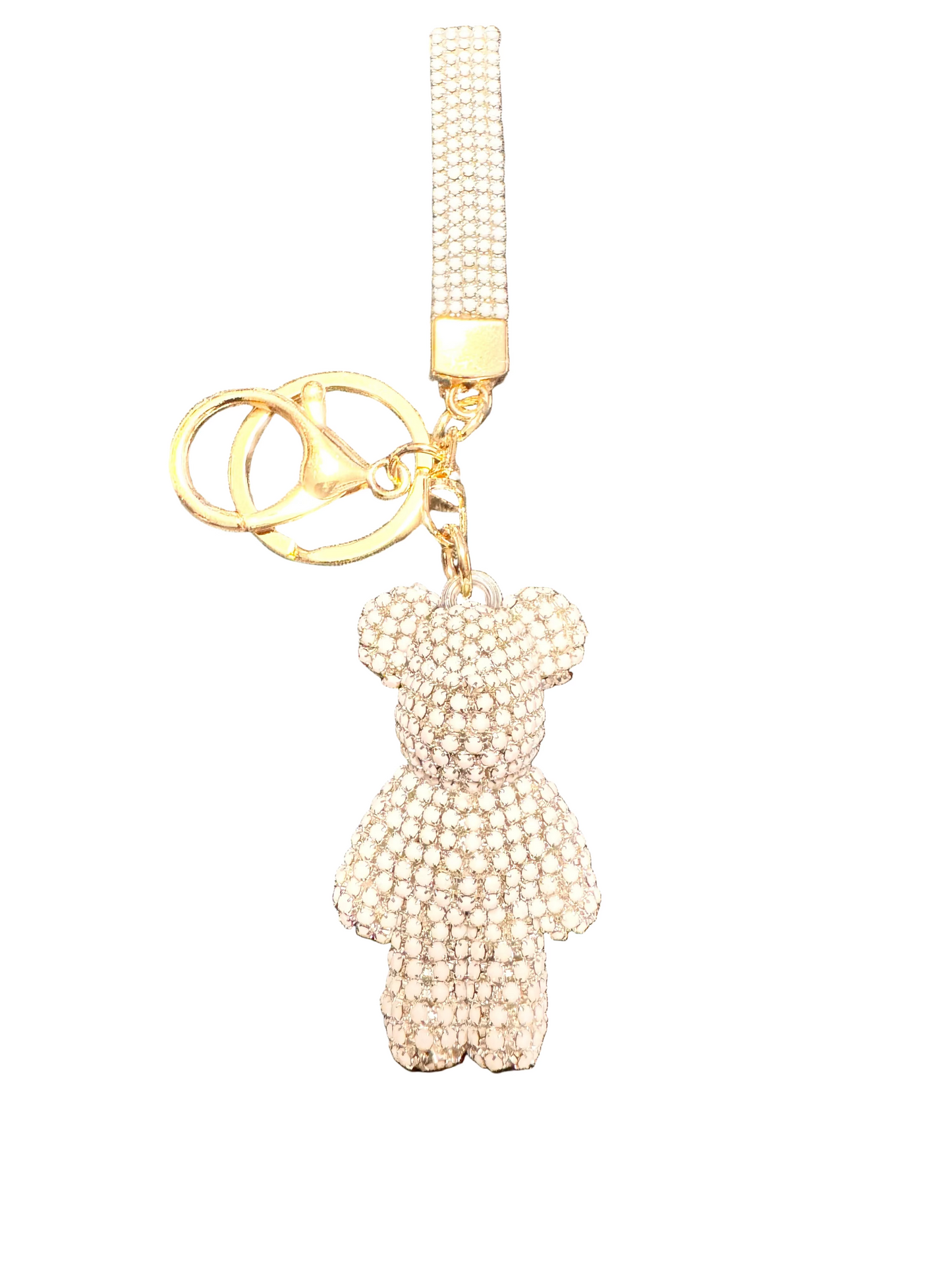 Wholesale 3D Bling Bear Keychain Charms