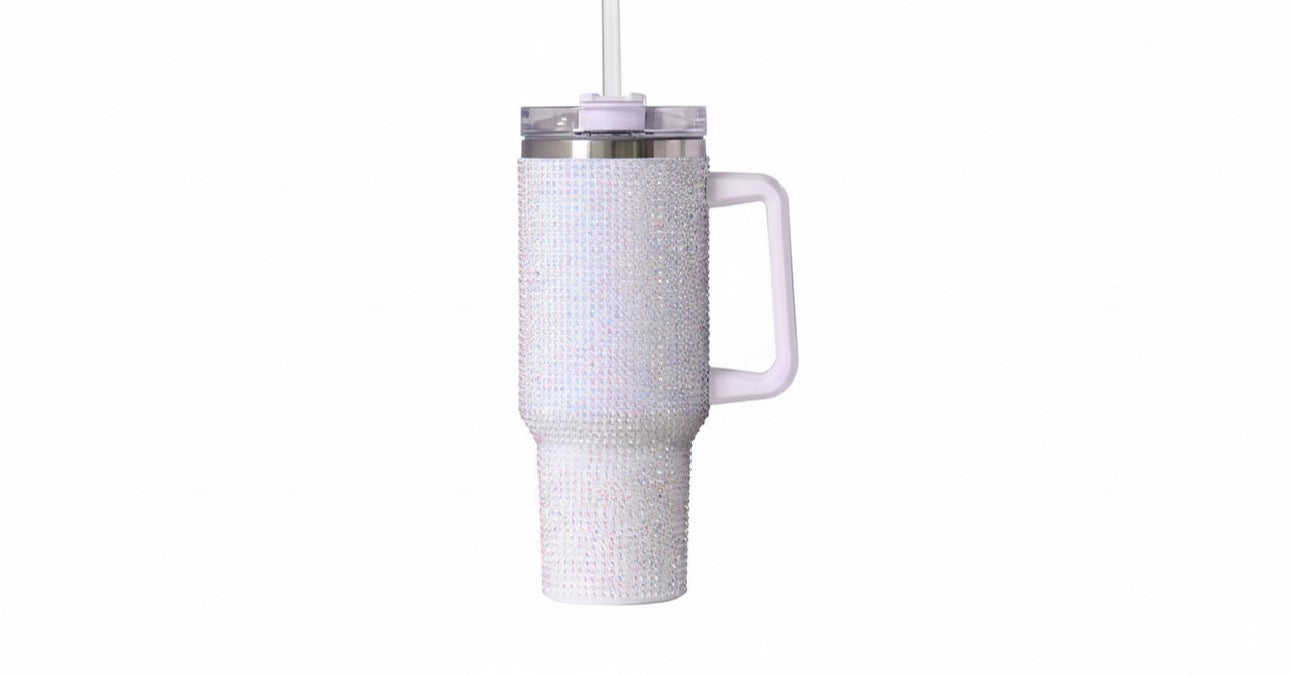 40 oz Bling Tumblers With Straw