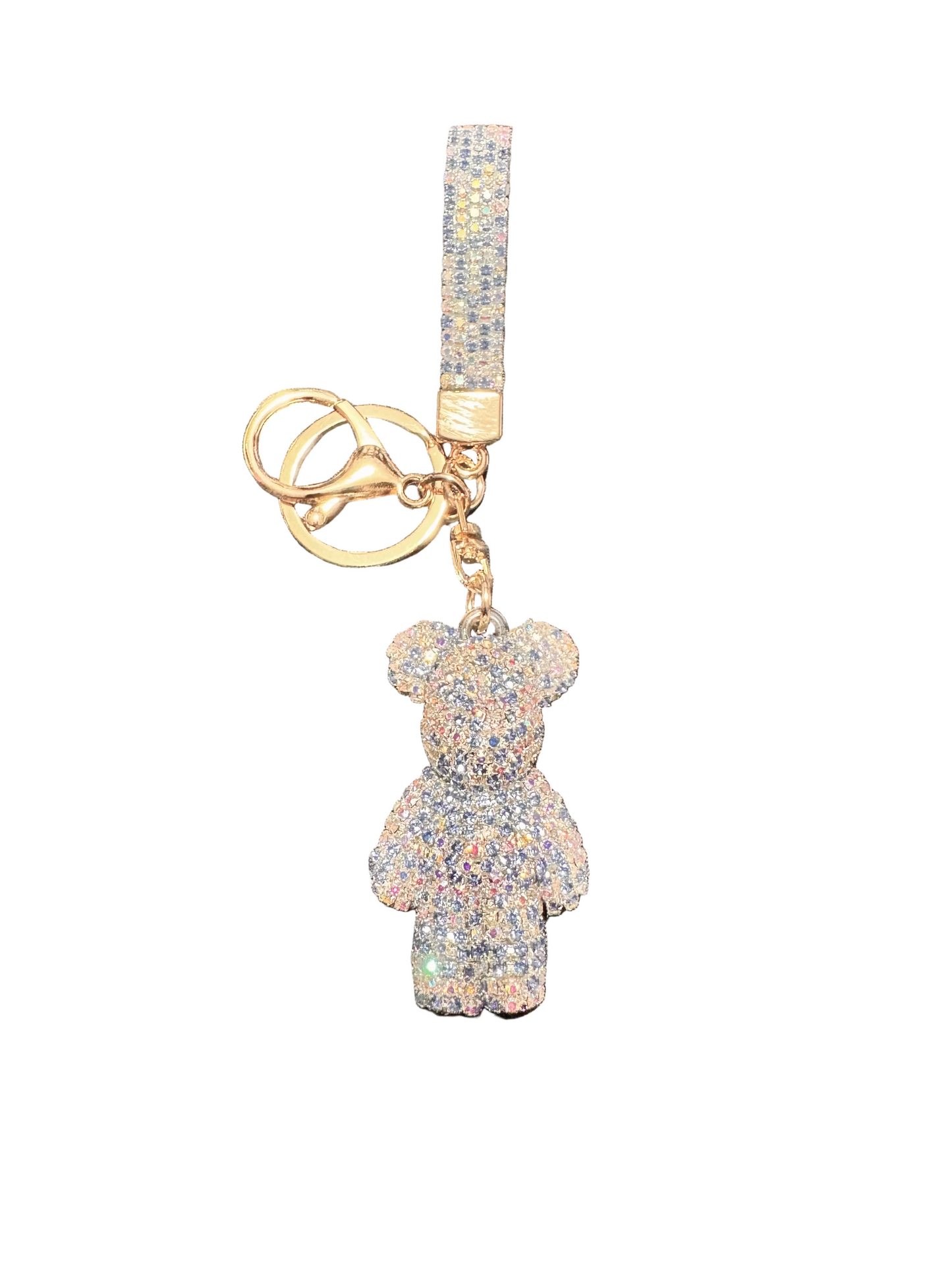 Wholesale 3D Bling Bear Keychain Charms