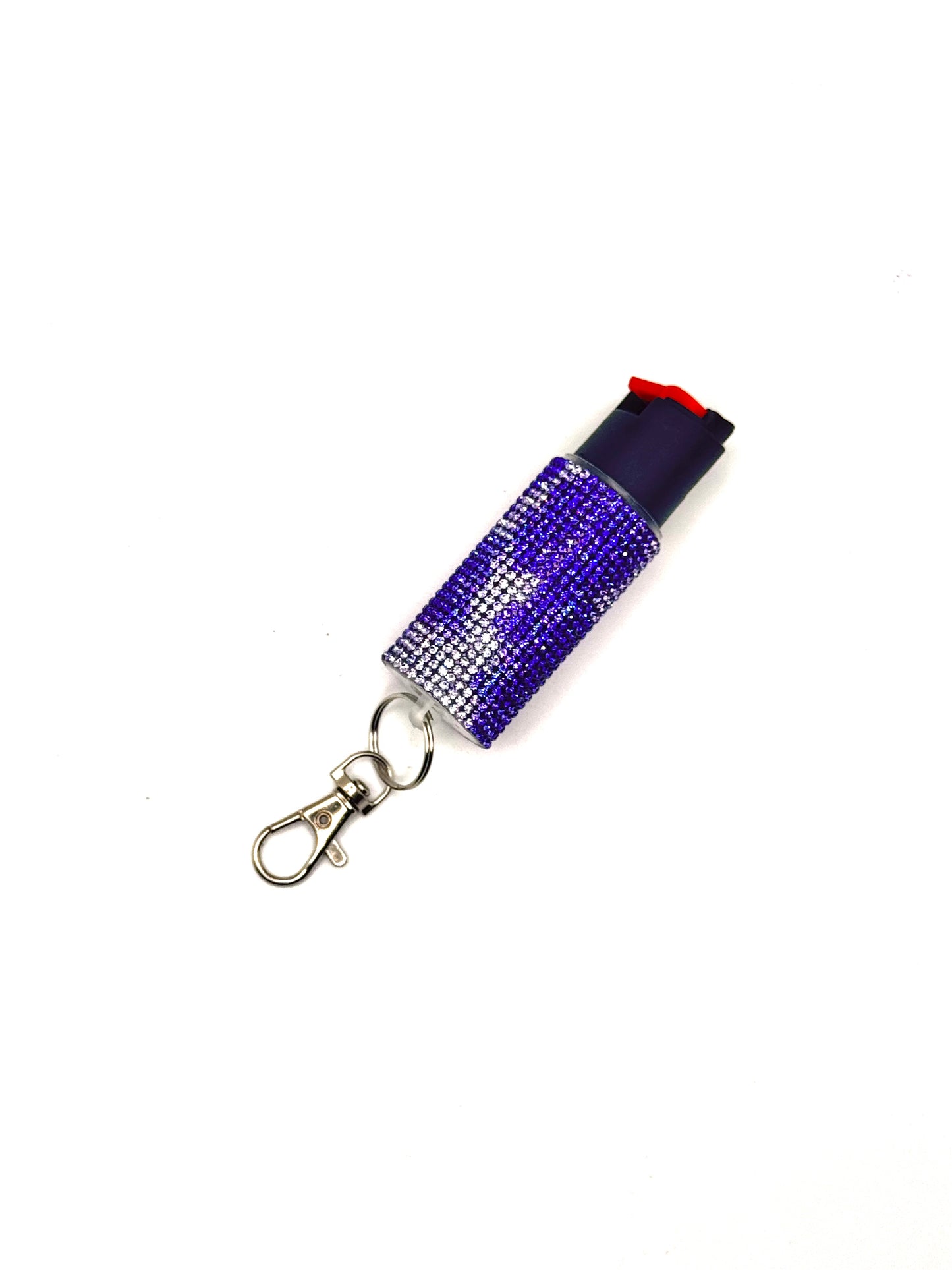 Purple Storm Bling Safety Keychain
