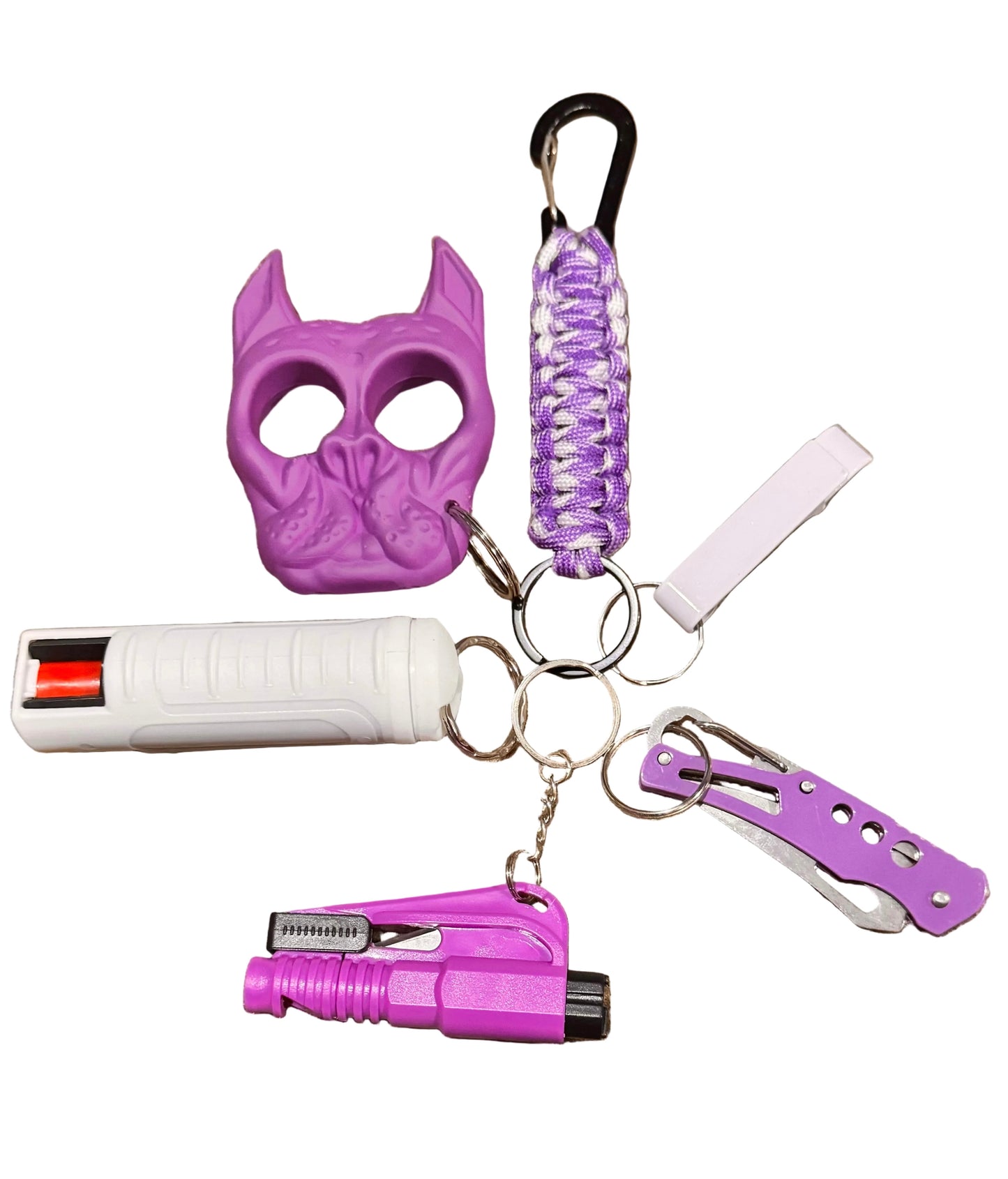 (Jerry) Men Safety Keychains (Purple/White)