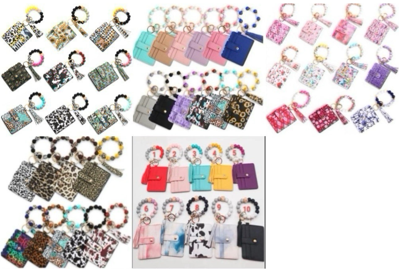 $13-$15 Zipper Beaded/Bangle Wallets Only