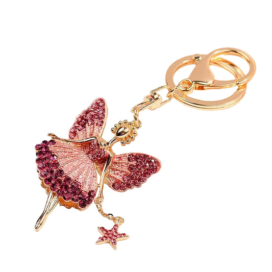 Wholesale Bling Ballerina Keychain Charms