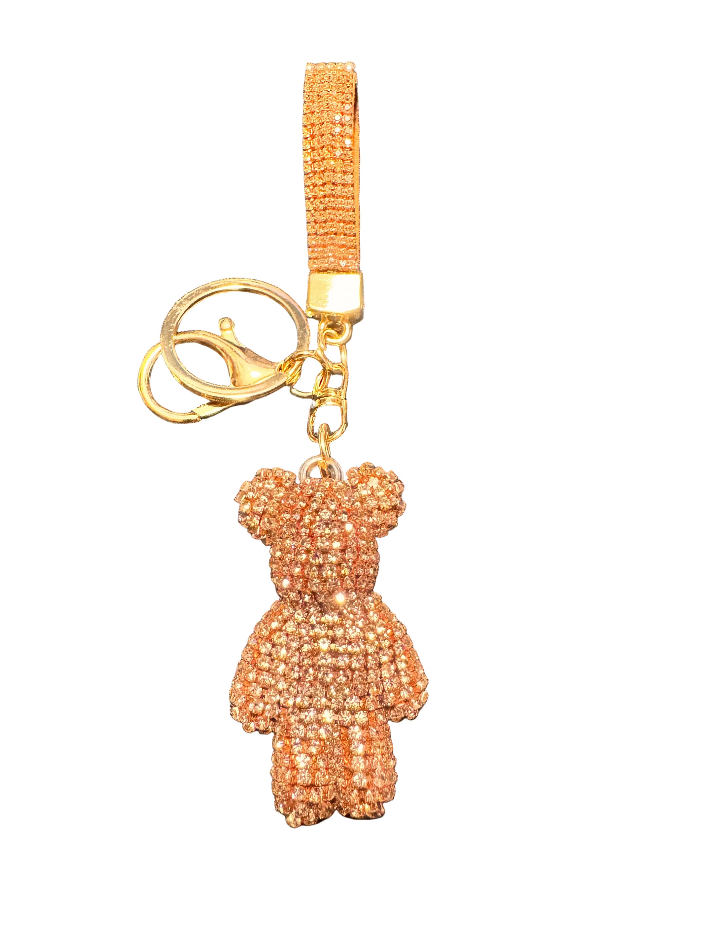 Wholesale 3D Bling Bear Keychain Charms