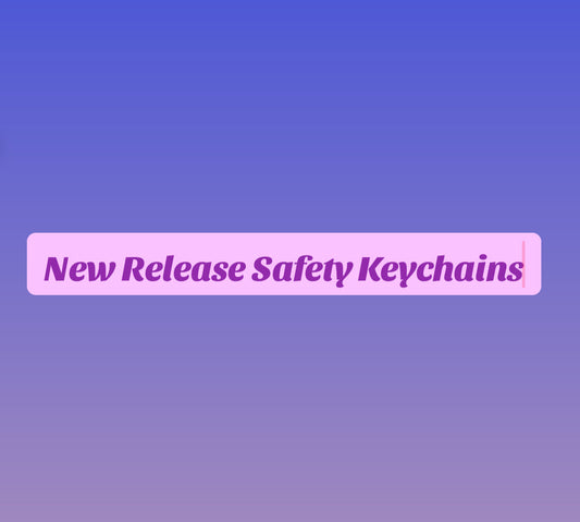 New Release Safety Keychains Collection - Macrame Collection, Glitter Ring Collection,Bandanna Collection, Cow Girl Collection and Camouflage Collection