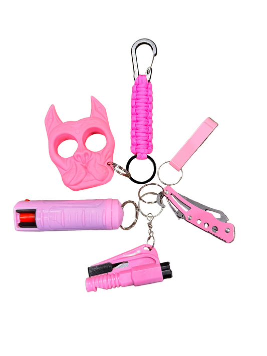 (Larry) Men Safety Keychains (Pink)