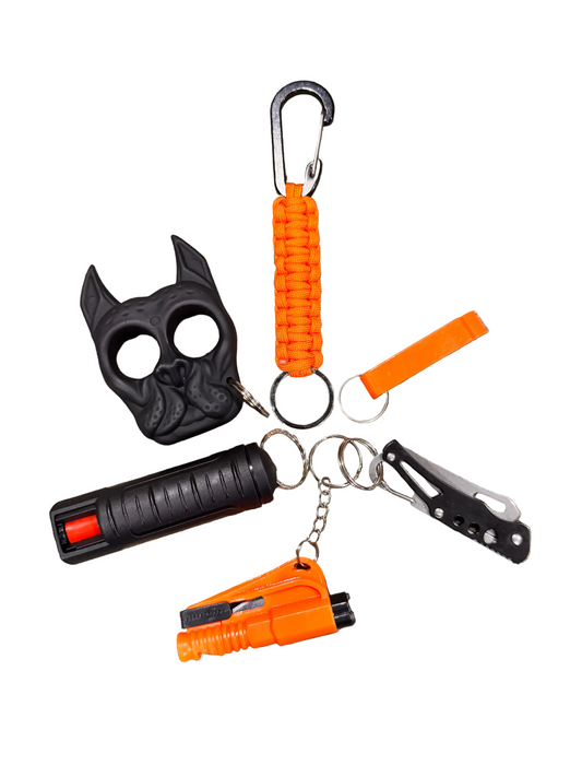 (Bob) Men Safety Keychains (Orange)