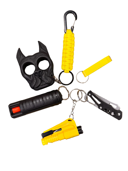 (DJ) Men Safety Keychains (Yellow)