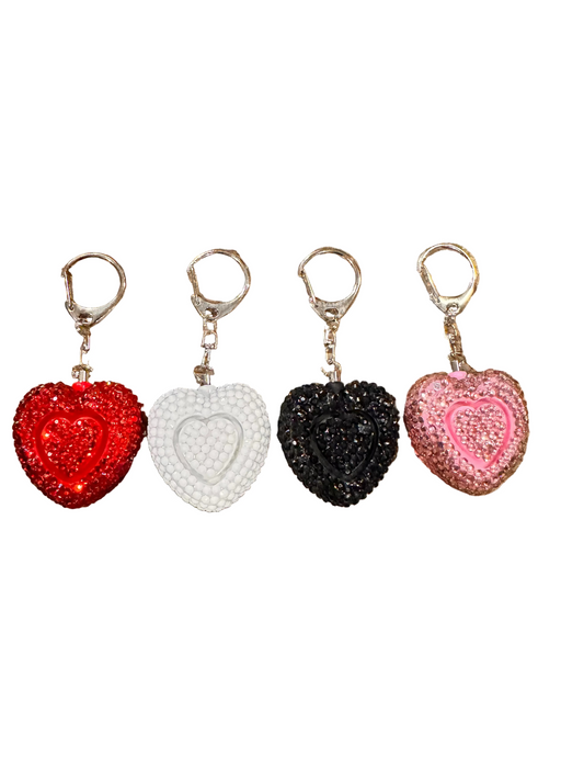 WHOLESALE BLING ALARM/FLASHLIGHT (Bling Heart )