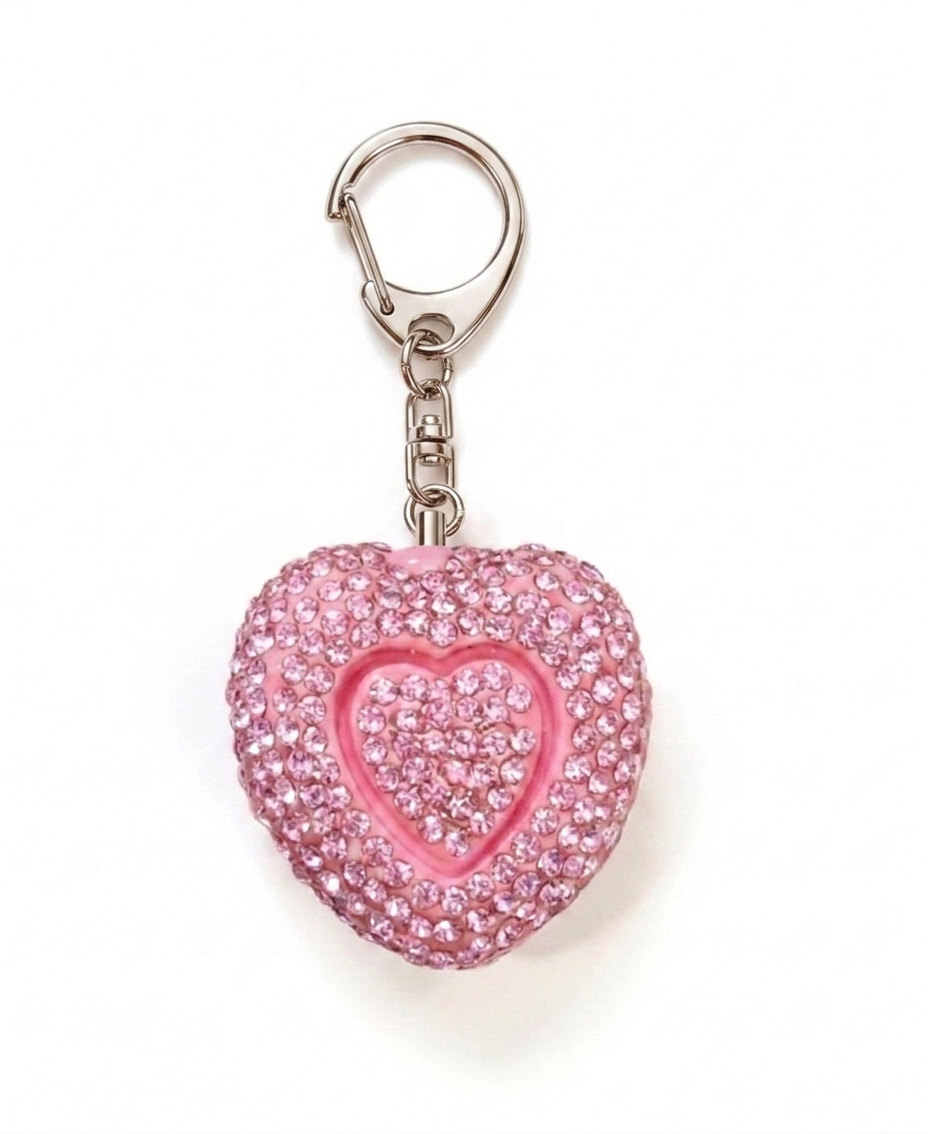 WHOLESALE BLING ALARM/FLASHLIGHT (Bling Heart )