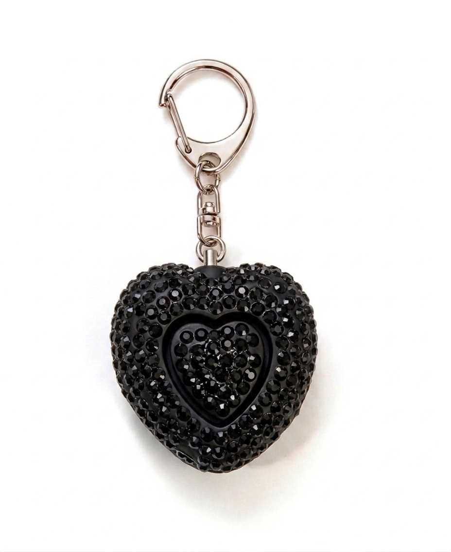 WHOLESALE BLING ALARM/FLASHLIGHT (Bling Heart )